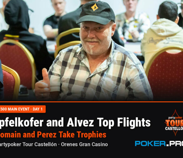 Ipfelkofer and Alvez Top Main Event Flights as Romain and Perez Take Trophies at PartyPoker Tour Castellón