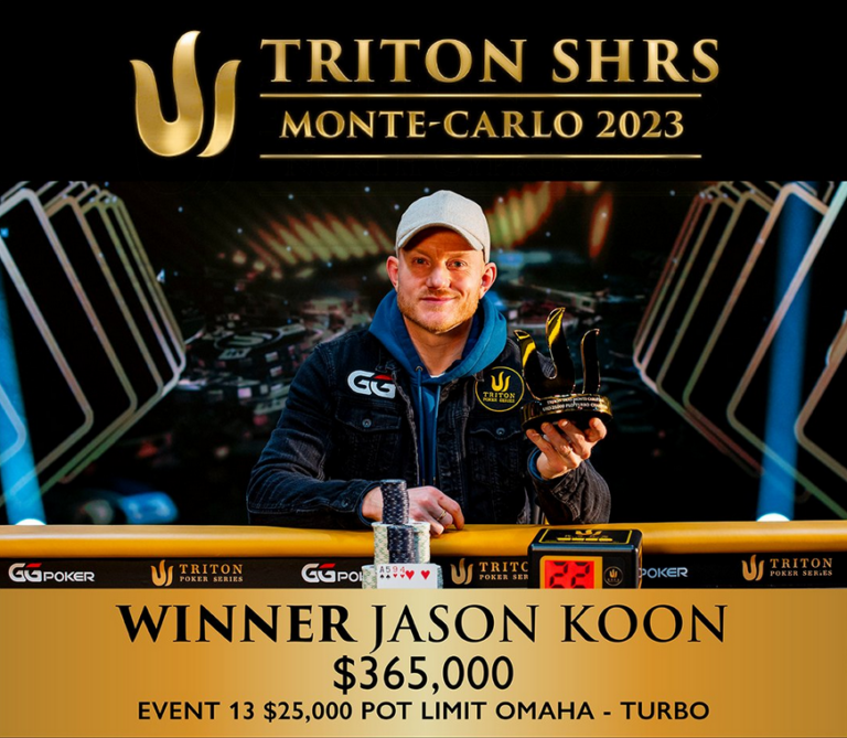 Jason Koon wins his 10th Title at the Triton Monte Carlo Series! 