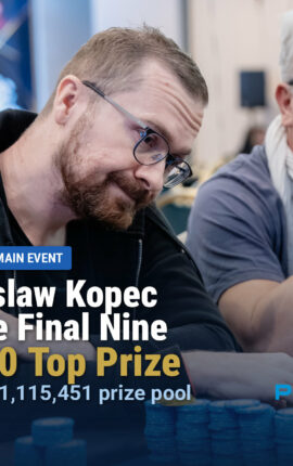 Radoslaw Kopec Leads Final Nine of Inaugural WSOP Circuit Malta Main Event