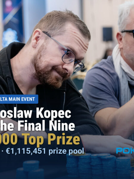 Radoslaw Kopec Leads Final Nine of Inaugural WSOP Circuit Malta Main Event