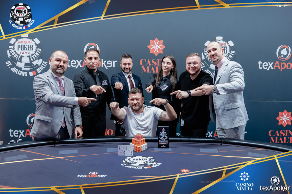 Luca Topazio 2026 WSOP Circuit Malta Main Event Ring Win