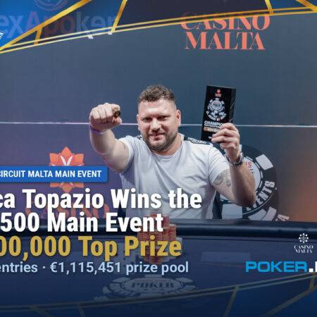 Luca Topazio Wins First-Ever WSOP Circuit Malta Main Event for €200,000