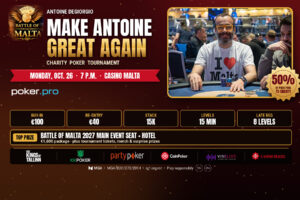 Join the Make Antoine Great Again Charity Poker Tournament at Casino Malta