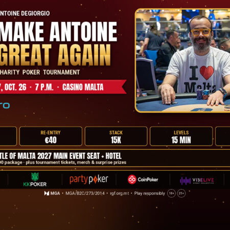 Join the Make Antoine Great Again Charity Poker Tournament at Casino Malta
