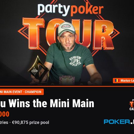 Dinu Captures Mini Main Event Glory as Hutchins and Ruiz Win Side Events at PartyPoker Tour Castellón