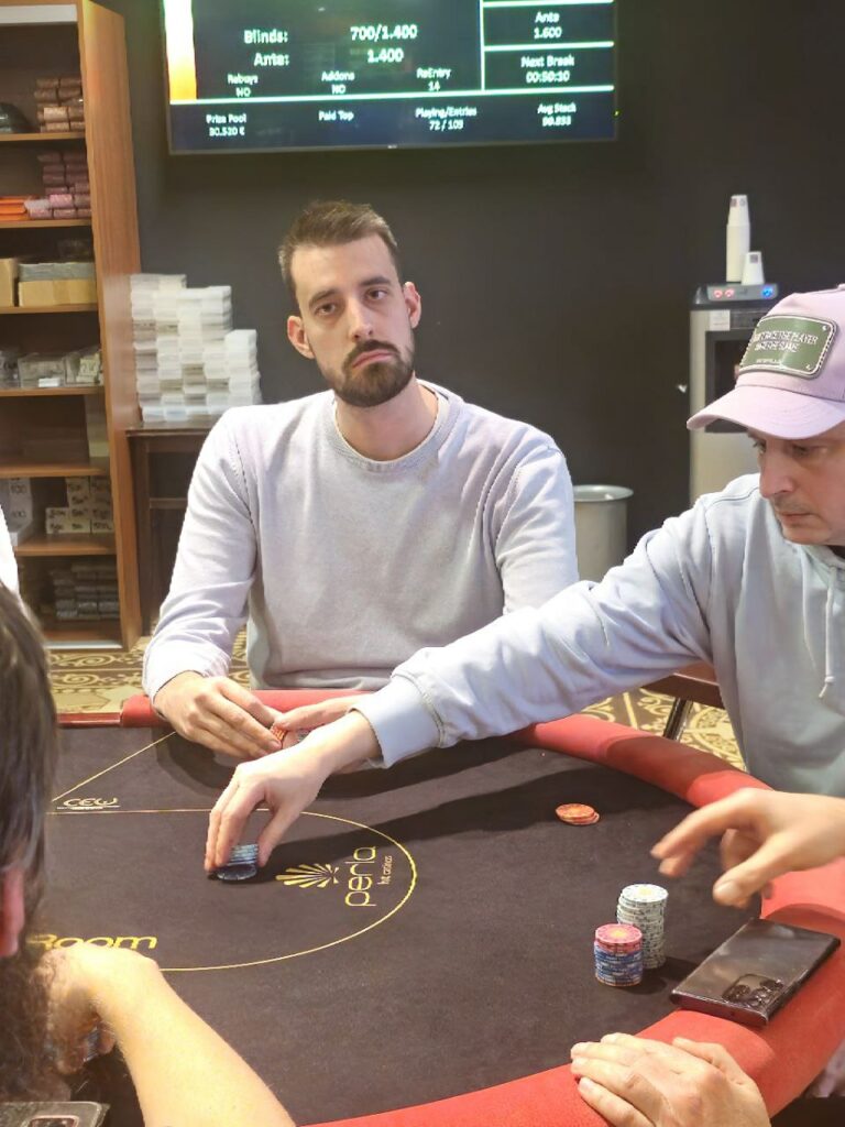 Matic Klarič during Perla Poker Festival 2025.