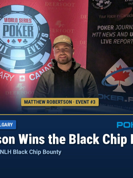 Robertson Takes the Only Thursday Ring at WSOP Circuit Calgary