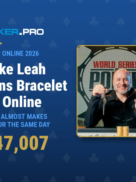 Mike Leah Wins His Third WSOP Bracelet Online Before Narrowly Missing Out on Number Four