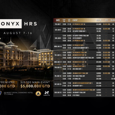 Onyx Club High Roller Series to Combine Luxury, Big Buy-Ins, and Premium Cash-Game Action