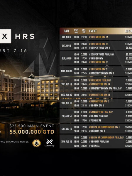 Onyx Club High Roller Series to Combine Luxury, Big Buy-Ins, and Premium Cash-Game Action