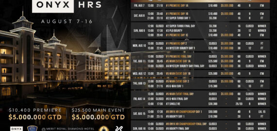 Onyx Club High Roller Series to Combine Luxury, Big Buy-Ins, and Premium Cash-Game Action