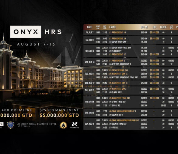 Onyx Club High Roller Series to Combine Luxury, Big Buy-Ins, and Premium Cash-Game Action