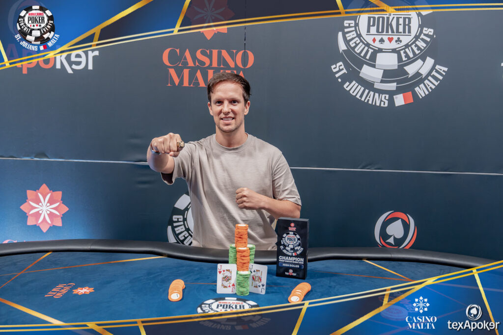 Pablo Garcia 2026 WSOP Circuit Malta High Roller Win