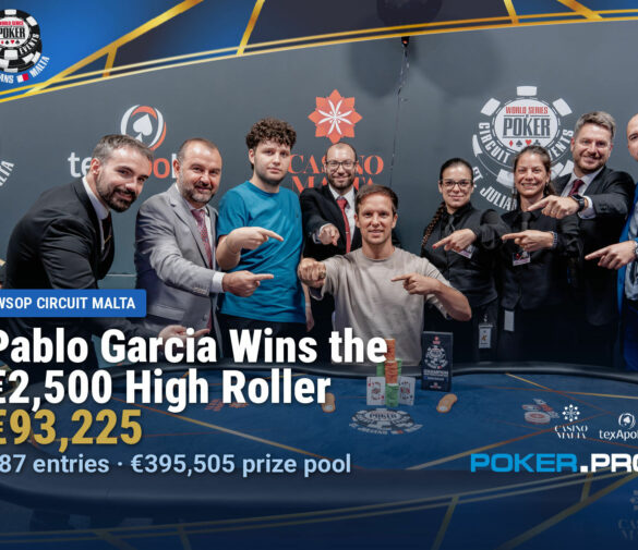 Garcia Wins the High Roller as Main Event Field Builds at WSOP Circuit Malta