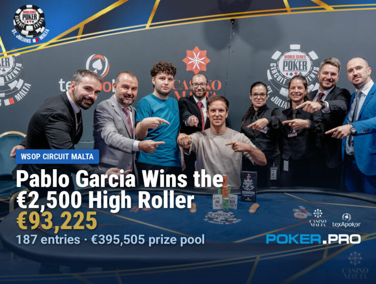 Garcia Wins the High Roller as Main Event Field Builds at WSOP Circuit Malta
