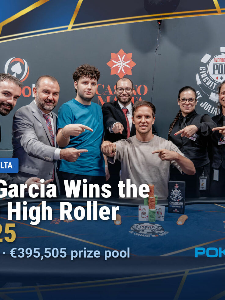 Garcia Wins the High Roller as Main Event Field Builds at WSOP Circuit Malta
