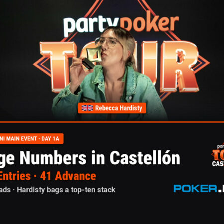 Huge Numbers in Castellón as Hardisty Bags Top Ten Stack and Dinu Leads 41 Qualifiers from Day 1a of €150 Mini Main Event