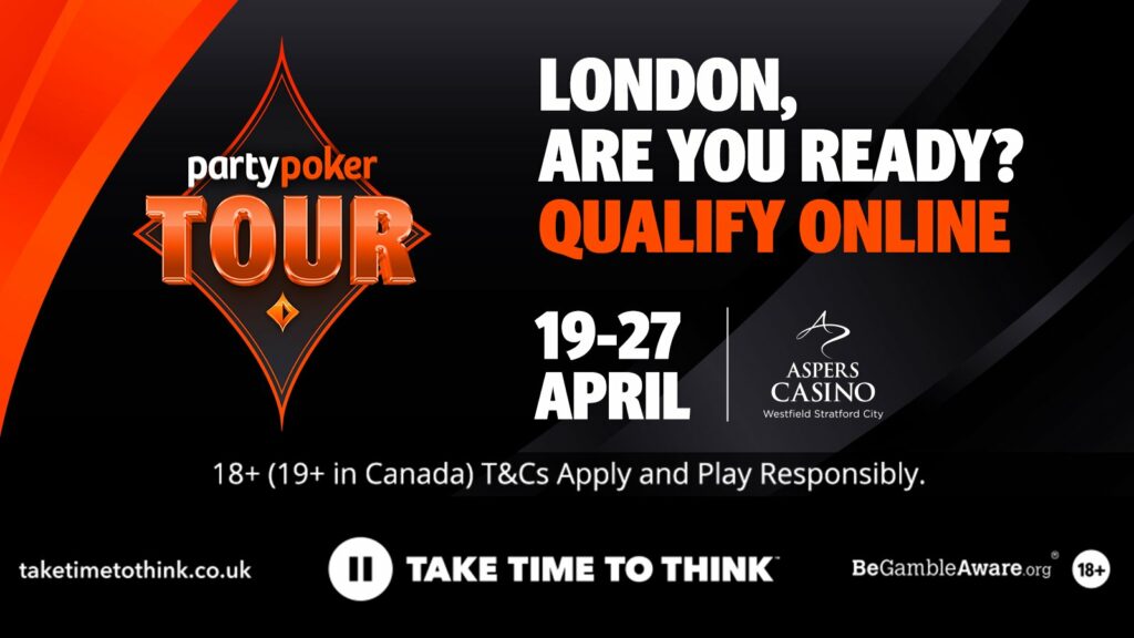 Qualify for the 2025 PartyPoker Tour London.