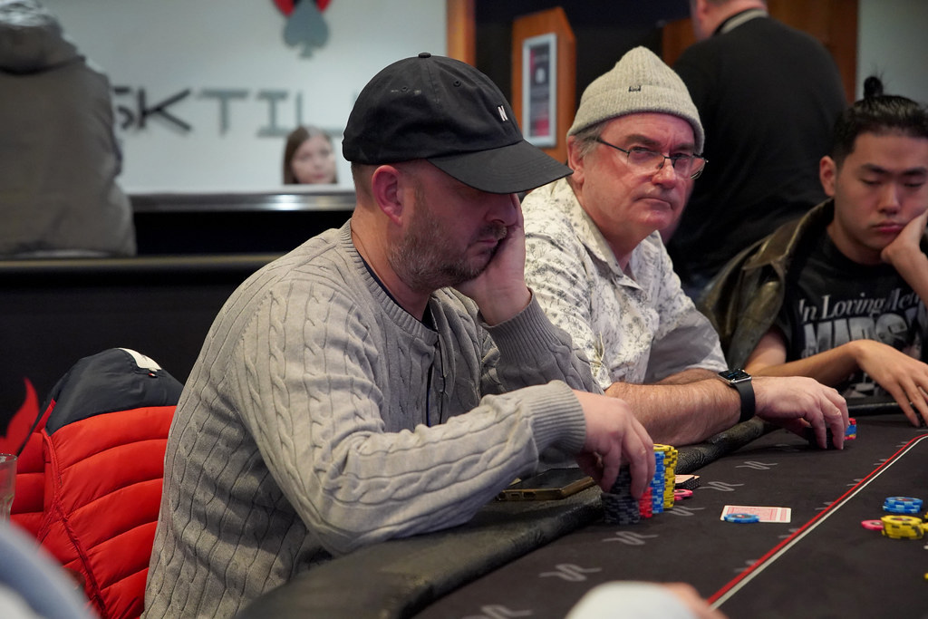 Paul Noble in his gray hat.