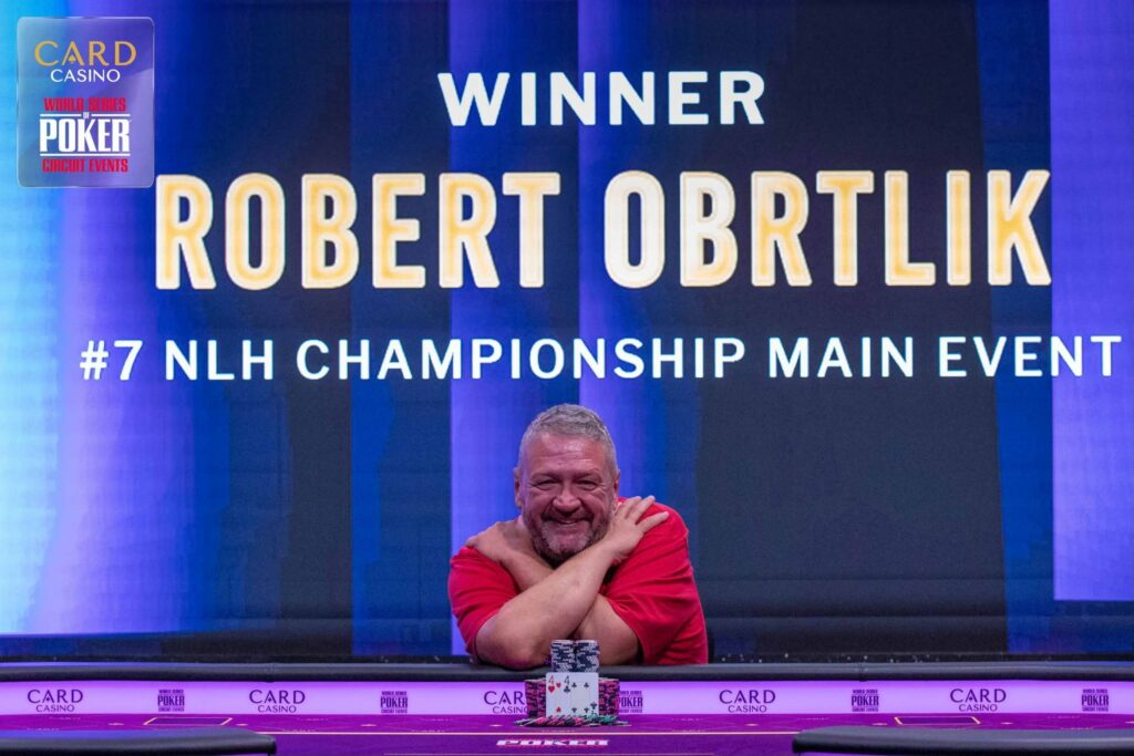 Robert Obrtlik 2025 WSOP Circuit Bratislava Main Event Ring Win