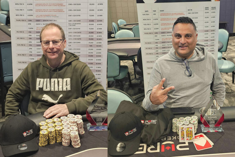 Russel Sluchinskr Pav Braich 2025 Pure Poker Tour Win