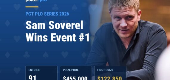 Sam Soverel Wins 2026 PGT PLO Series $5K PLO for $122,850