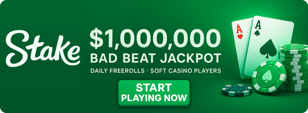 $1,000,000 Bad Beat Jackpot Banner