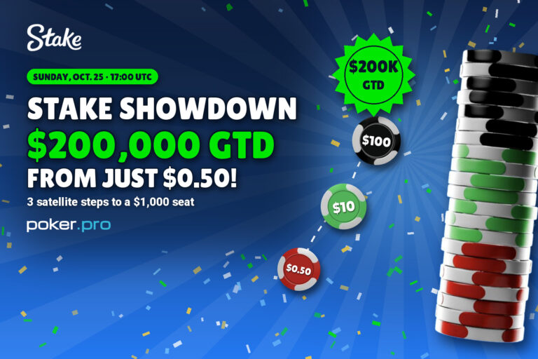 Stakeshowdown200kgtdqualifyfrom50cents – Qualify for the Stake Showdown $200,000 GTD From $0.50 Today