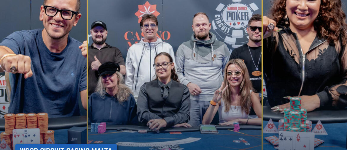 Three Champions, Two Women, Claim Rings on a Full Tuesday at WSOP Circuit Malta