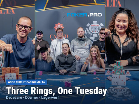 Three Champions, Two Women, Claim Rings on a Full Tuesday at WSOP Circuit Malta
