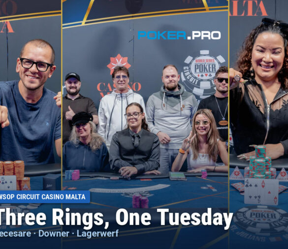 Three Champions, Two Women, Claim Rings on a Full Tuesday at WSOP Circuit Malta