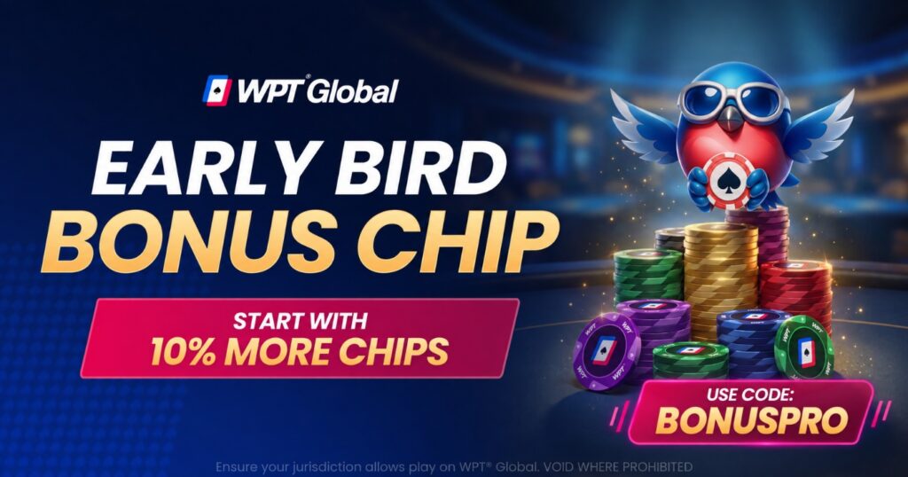 WPT Global Early Bird Banner
