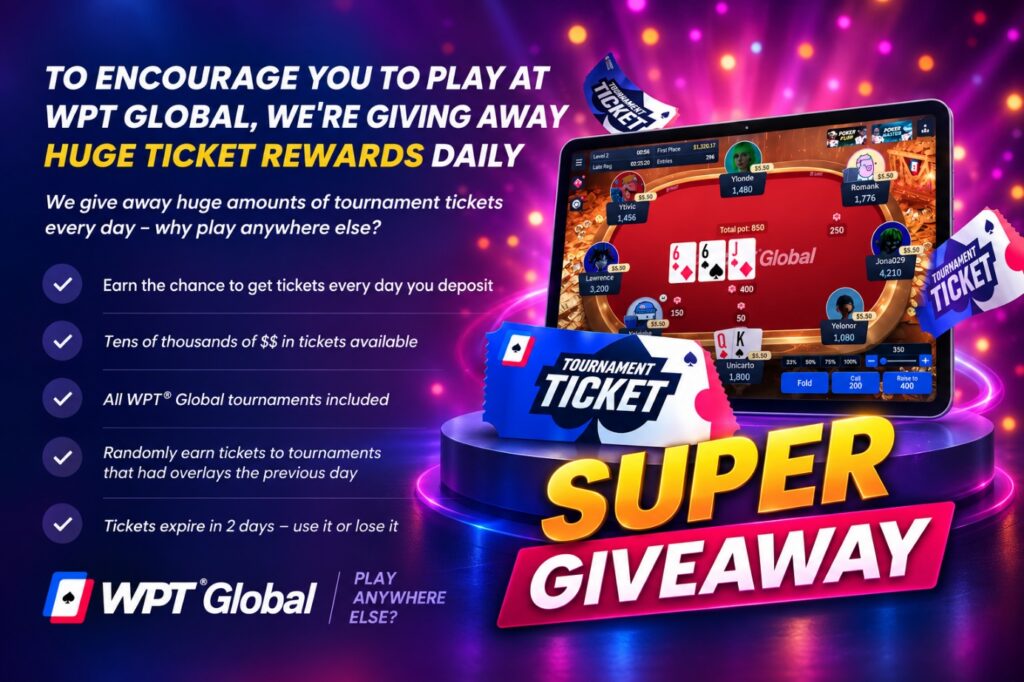 WPT Global Super Giveaway Promo