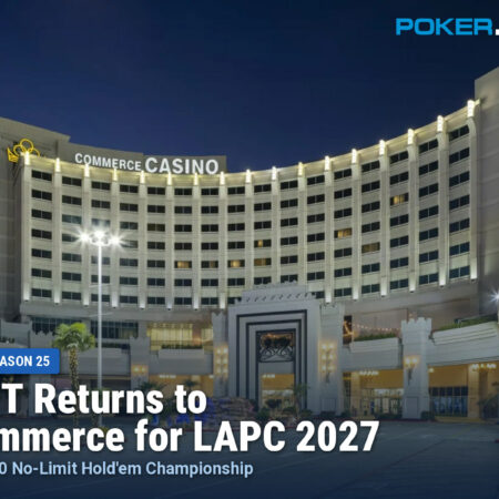WPT Returns to Commerce Casino for the 2027 LAPC Championship