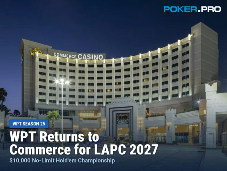 WPT Returns to Commerce Casino for the 2027 LAPC Championship