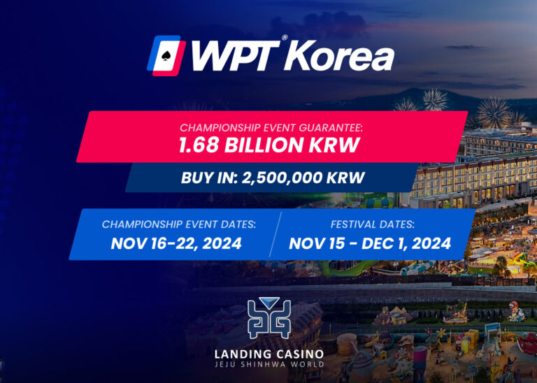 WPT Korea Returns to Jeju in November with $1.25M Guarantee