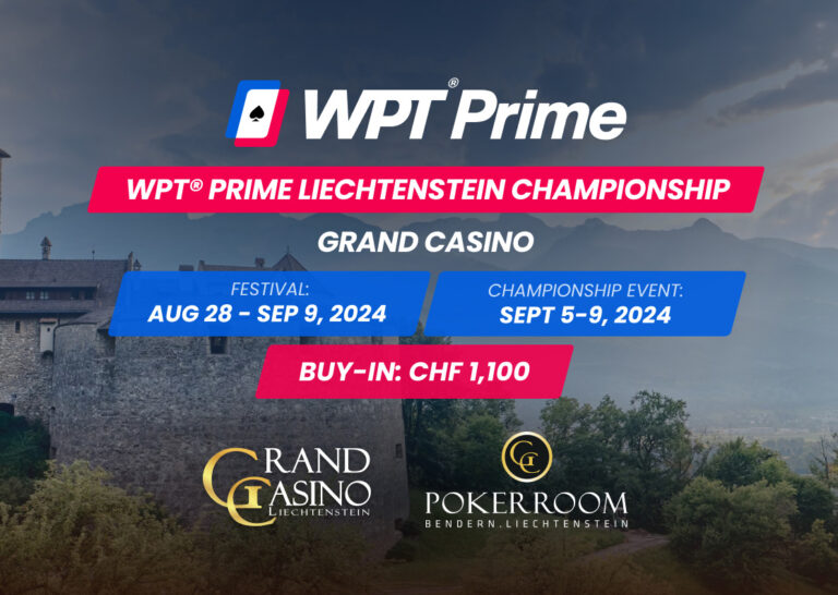 WPT Prime Returns to Liechtenstein with CHF 1 Million GTD Championship