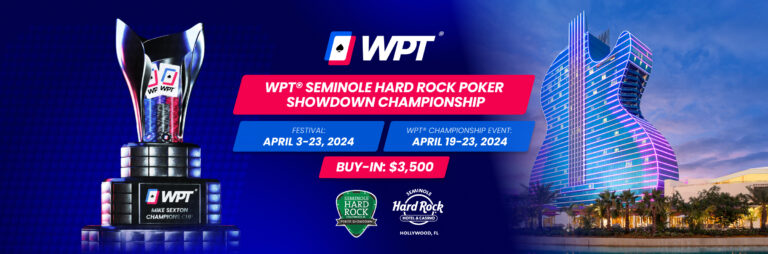 WPT Seminole Championship Awaits with a $3M GTD Prize Pool