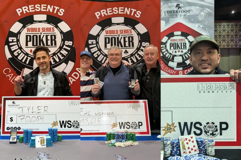 2025 WSOP Circuit Calgary Sunday Ring Winners
