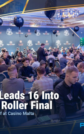 Karl Sandoff Leads 16 Into the High Roller Final as the WSOP Circuit Malta Main Event Takes Off