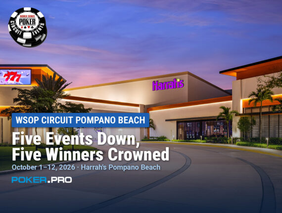 Five Events Down, Five Winners Crowned at WSOP Circuit Pompano Beach