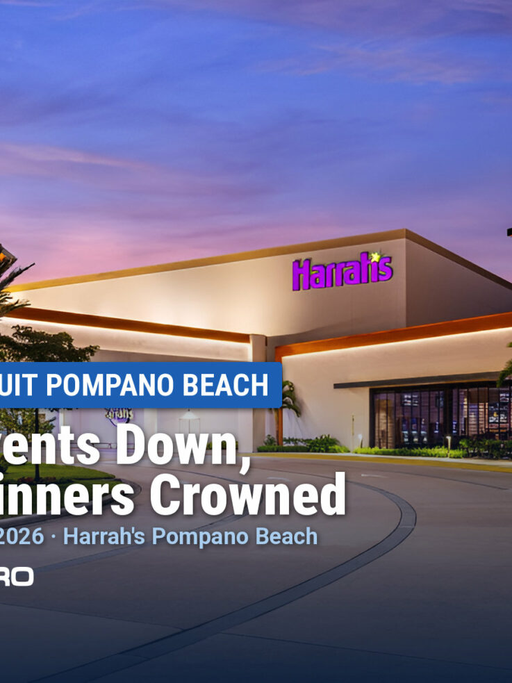 Five Events Down, Five Winners Crowned at WSOP Circuit Pompano Beach