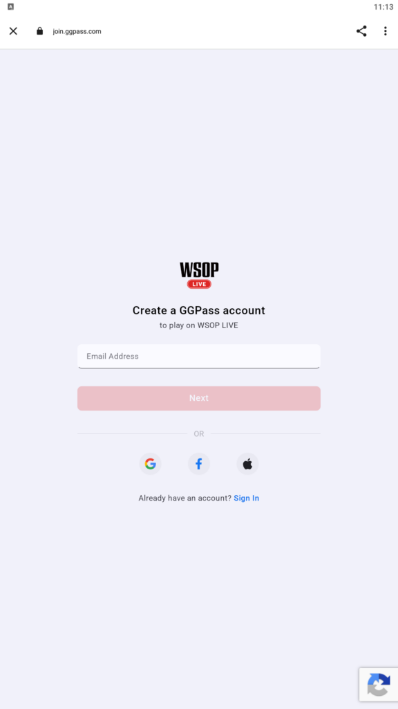 WSOP Live App Tallinn