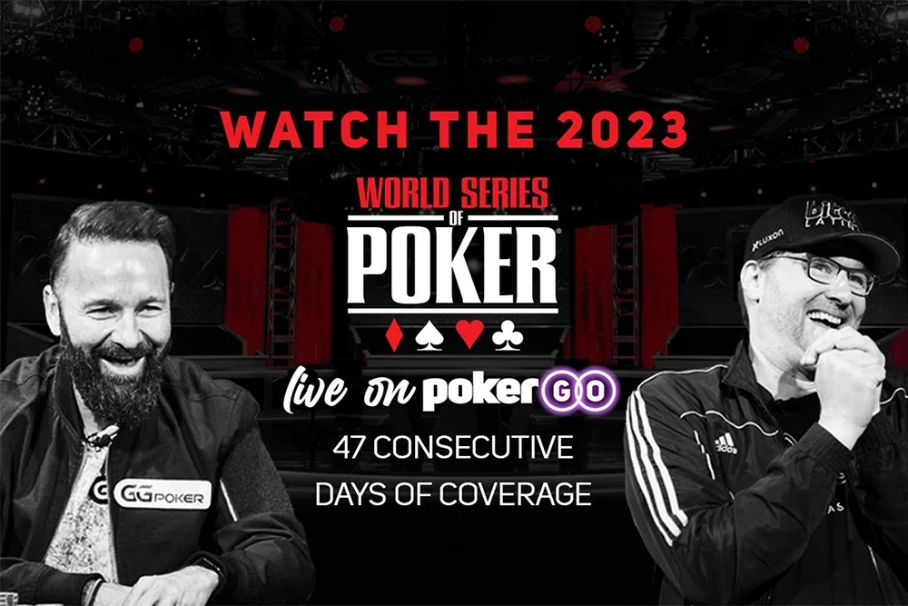 47 Consecutive Days of WSOP Coverage of the 2023 WSOP on PokerGO